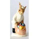 Royal Doulton 'Santa Bunnykins', DB62 Christmas tree ornament, in white clothes, rare colourway