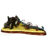 Border Fine Arts 'The Steam Plough' (20 Acres a Day), model No. B0744 by Ray Ayres, limited