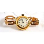 A 15ct gold lady's wristwatch 22.4g gross