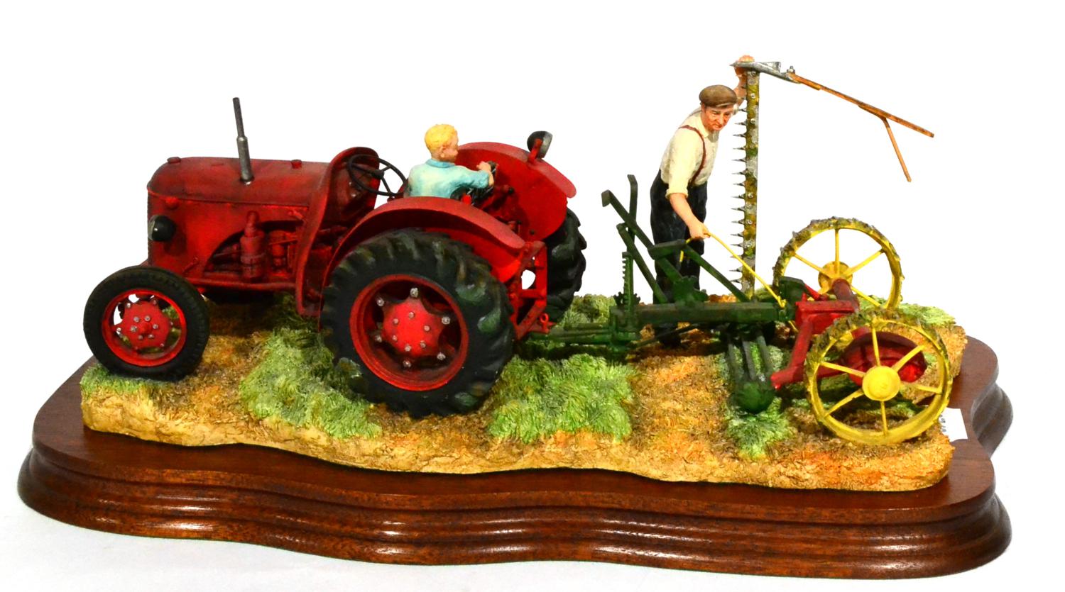 Border Fine Arts 'The First Cut', (David Brown Cropmaster), model No. JH70 by Ray Ayres, limited