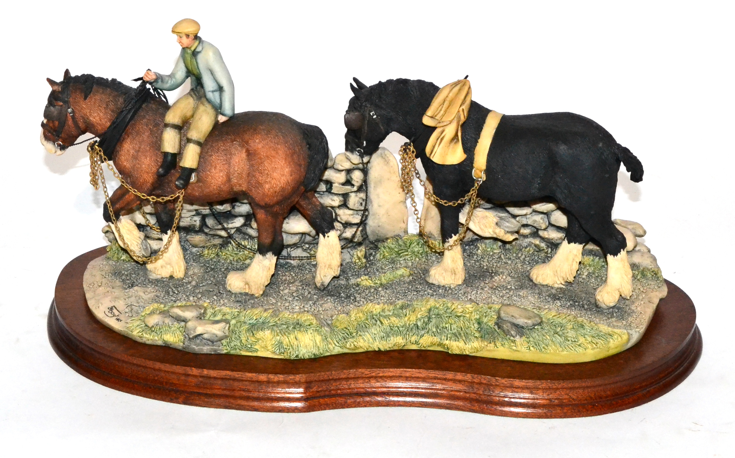 Border Fine Arts 'Flat Refusal' (Friesian Cows), model No. B0650 by Kirsty Armstrong, limited - Image 2 of 3