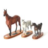 Beswick Connoisseur Horses comprising: 'Red Rum', model No. 2510, Arab 'Bahram', model No. 1771