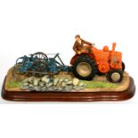 Border Fine Arts Tractor 'The IIIA', model No. BO918 by Ray Ayres, Limited edition 622/1500, on wood