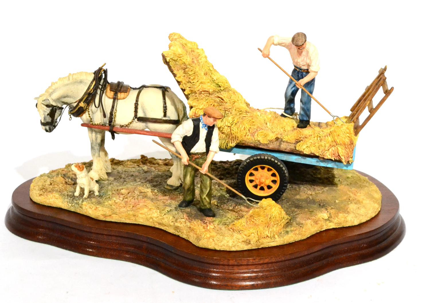 Border Fine Arts 'The Haywain' (Haymaking), model No. JH73 by Anne Wall, limited edition 600/1500,