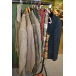 A large quantity of mainly modern costume and clothing including a Burberrys trench coat, Ralph