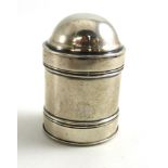 A George III Silver Nutmeg Grater, Samuel Pemberton, Birmingham 1816, of cylindrical form with a