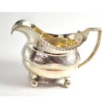 A George IV Provincial Silver Cream Jug, Thomas Wheatley or Thomas Watson, Newcastle 1820, of