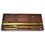 Dolland (London) Brass Telescope with 2'' objective lens, main barrel 28'', 71cm long, in original