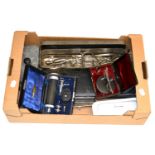 Various Medical Instruments including two Catheter sets, small Instruments set, Ophthalmoscope and a