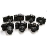 Nikon Cameras Nikkormat FT, EM, F401S, FE2, F301, F50 & F501 (7)