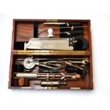 S Mawson & Thompson (London) Craniotomy And Amputation Set containing various ebony handled