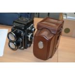 Rolleiflex Tele Model K7S Camera No.2303055 with Zeiss Sonnar f4 135mm lens, in manufacturers