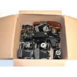 Various Folding Cameras including Aldis Anastigmat f7.7 No.6, Ensign Epsilon, Contessa Nettel,