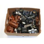 Various Cameras including Miranda Sensomat, Zeiss Contina, Fujica ST701, Olympus-Pen, Minolta SR2