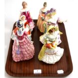 Six Royal Doulton figures All appear in good condition