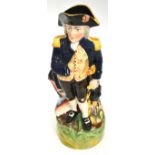 Staffordshire jug in the form of Admiral Nelson