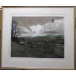 Piers Browne (b.1949) ''Towards Lady Hill, Wensleydale'' Signed in pencil and dated (19)75?,