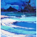 John Lowrie Morrison ''Jolomo'' (b.1948) Scottish ''Rum from Portuairk'' Signed and dated 2002,