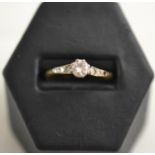 Diamond solitaire ring (a.f.)