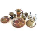 Twelve pieces of studio pottery by Don Granville