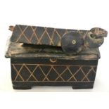 John Maltby (b.1936): A Stoneware ''Knights Tomb'' Pottery Box and Cover, the rectangular base