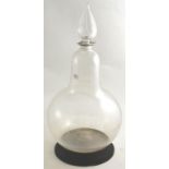A large Victorian glass carboy