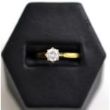 An 18ct gold diamond solitaire ring, estimated diamond weight 0.50 carat approximately