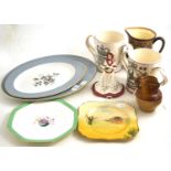 A quantity of Royal Doulton ceramics including plates, a figure - 'The Twelve Days of Christmas',