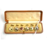 A cased set of hunting buttons