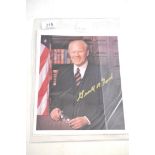 Signed coloured photo Gerald Ford