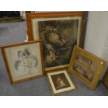 A large Victoria and Albert print and three others of Victoria
