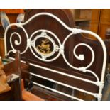 White painted cast iron bedstead