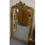 A gilt framed wall mirror (a.f.)