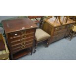 Sheet music cabinet and two boxes of sheet music