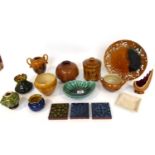 4 Christopher Dresser for Linthorpe Pottery: A Vase, green glaze, impressed 4 and Linthorpe Chr