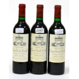 Chateau Leoville Les Cases 1986, St Julien (x3) (three bottles) U: into neck