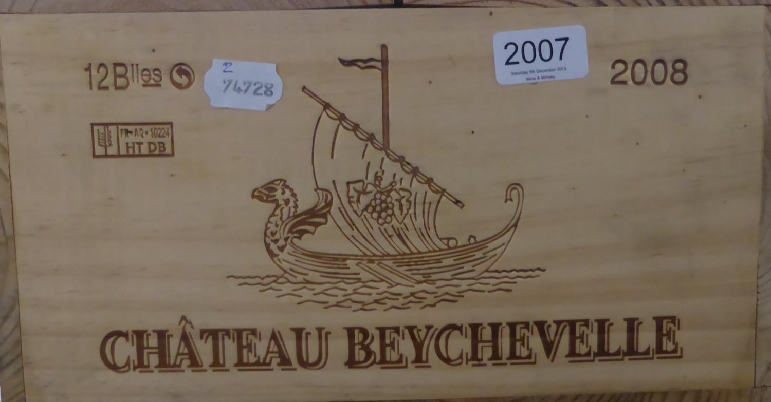 Chateau Beychevelle 2008, St Julien, owc (twelve bottles)