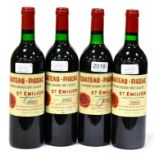 Chateau Figeac 1988, St Emilion (x4) (four bottles) U: all into neck/top shoulder