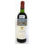 Chateau Mouton Rothschild 1981, Pauillac U: upper shoulder, some nicks to capsule