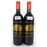 Chateau Palmer 1990, Margaux (x2) (two bottles) U: Into neck