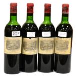 Chateau Lafite Rothschild 1961, Pauillac (x4) (four bottles) U: 3x upper shoulder 2x upper/mid