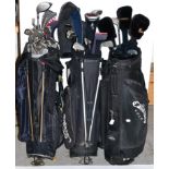 A Set of Ping Golf Clubs, in a Nike golf bag, together with two other golf bags containing Wilson,