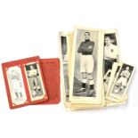 A Collection of Topical Times Footballers Trade Cards, three sizes, one set in an album