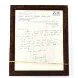 Geoff Boycott Signed Letter dated December 23rd 1974 from the Geoff Boycott Benefit Fund to Mr