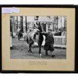 A Mounted Set of Horse Shoes Worn by Brasher When he Won the Scottish Grand National 10th April