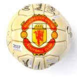 Signed Leather Football, Manchester United 1995/96