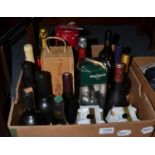 A mixed parcel of spirits, champagne and wine