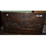 Bronzed plaque 'The Last Supper'