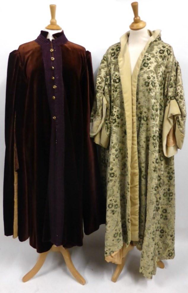 Theatrical costume including Bonn & Mackenzie Ltd green floral cut chenille/velvet gents open - Image 2 of 2