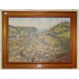 Ernest KNIGHT (1915-1995) oil on canvas of a view of Dartmouth, signed.